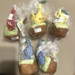ピクミン　引っこ抜きぬいぐるみマスコット　5体セット