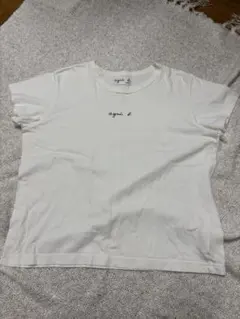 agnes.b アニエスベー　半袖Tシャツ　白　ちびロゴ　4のサムネイル