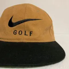 美品 希少 USA製 初期 90s NIKE GOLF 6パネル キャップ 帽子