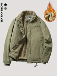 新品 防寒 ミリタリー ボア ジャケット XL