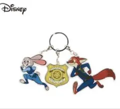 終売品 ズートピア 3連アクリルチャーム ニック＆ジュディ ディズニー