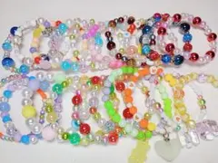 キッズブレスレット　20個　まとめ売り　ハンドメイド　14〜15cm