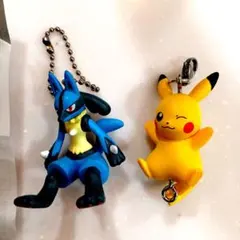ポケモン　つまんでつなげてマスコット14　ピカチュウ　ルカリオ　ガチャガチャ