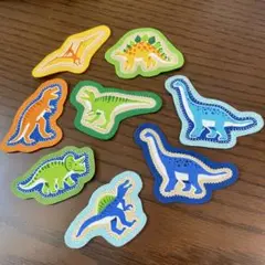 恐竜ワッペン☆8枚セット