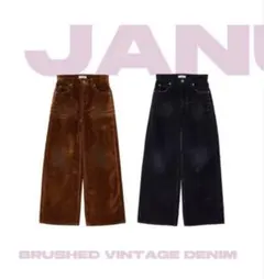 LAGUA GEM brushed vintage デニム 25インチ ブラックのサムネイル