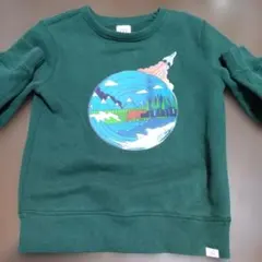 GAP KIDS ダークグリーン トレーナー S (6-7歳)