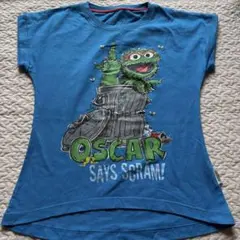 【ユニバーサルスタジオシンガポール】 セサミ レディースSサイズTシャツブルーのサムネイル