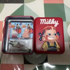 不二家 ペコちゃん ミルキー缶 トイストーリー フィギュアセット