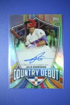 TOPPS フリオロドリゲス RC ルーキー 直筆サインカード - メルカリ