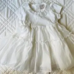 petit main ホワイトワンピース 70 プティマイン