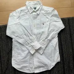 ラルフローレン白ボタンダウンシャツ子供用