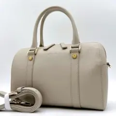 美品 agnes b. 2wayバッグ ミニボストン オールレザー f815のサムネイル