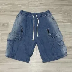 00s Airwalk 4L デニム カーゴパンツ バギー ショーツ 極太 - メルカリ