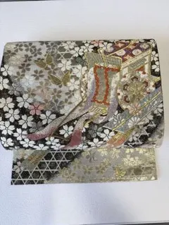 桜模様の袋帯