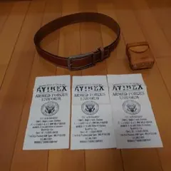極上品】AVIREX USA製 HORWEEN 高級クロムエクセルレザーベルト - メルカリ