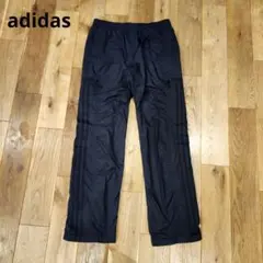 ♥adidas♥ アディダス (L)ナイロンパンツ 3本ライン 防風　ブラックのサムネイル