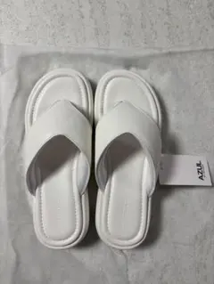 AZUL 厚底サンダル ホワイト Lサイズ 新品タグ付き