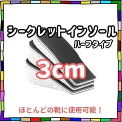 大人気★2点★ 3cm 厚底 シークレット インソール 中敷き 低反発 高身長