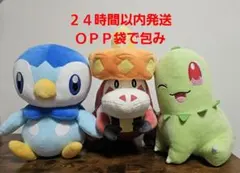 ポケットモンスター めちゃもふぐっとぬいぐるみポッチャマ・チコリータ・アチゲータ