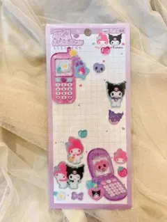 平成はっぴーフォン　シール　クロミ　マイメロ