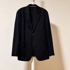 UNIQLO 男性物　黒　テーラードジャケット　美品　夏用タイプ　サイズL