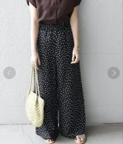 SHIPS any ドット イージー セミワイド パンツ　36サイズ