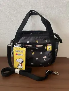 【未使用・新品・ポーチ付】レスポートサック スヌーピー ショルダーバッグ LeSportsac×PEANUTS】E/W MOBILE CROSSBODY｜ショルダーバッグ/斜め