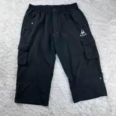 ルコック 7分丈カーゴパンツ 黒 メンズ O XL クロップド ゴルフウェアのサムネイル