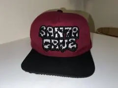 SANTA CRUZ キャップ ボルドー×ブラック スナップバック
