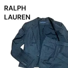 POLO RALPH LAUREN ストライプパンツスーツ　上11号下9号グレー