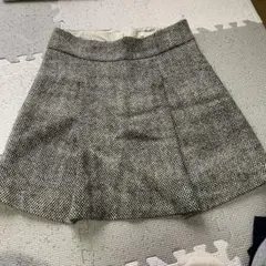 フレアスカート 白黒チェック
