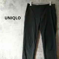 ユニクロ　スラックス　テーパード　ブラック　S オフィスカジュアル　ウエストゴム