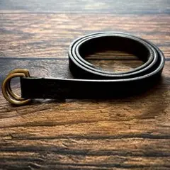 PAUL SMITH / black narrow leather beltのサムネイル