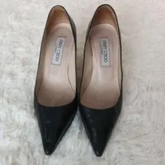 JIMMY CHOO AGNES スエードパンプス ブラック 38 - メルカリ