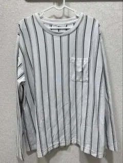 ホワイトストライプ 長袖Tシャツ XL