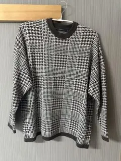 【即購入可】RAGEBLUE ニットセーター 千鳥格子柄