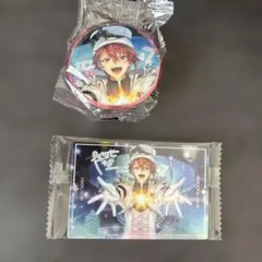 アイドリッシュセブン七瀬陸　缶バッチ　金箔サイン入り