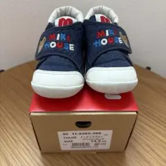 ミキハウス　ファーストシューズ 13.5cm デニム くま
