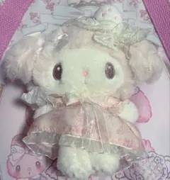 【正規品】マイメロディ マイメロ 白イチゴのティータイム ぬいぐるみマスコット マイメロディ 白いちごのティータイム・ゴディバコラボ - ＊めろめろ