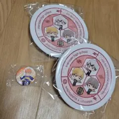 くら寿司　ハイキュー 稲荷崎　皿　二枚セット　缶バッジ