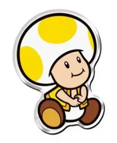 スーパーマリオ　キャラマグネッツ２　１０．きいろキノピオ