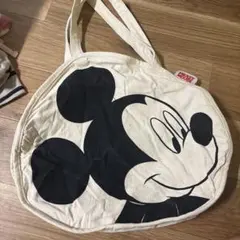 ミッキーマウス トートバッグ キャンバス地