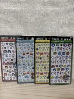 【正規品】　スヌーピー PEANUTS ボンボンドロップシール 4枚セット
