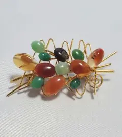 天然石 ブローチ