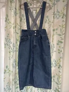 【値下げ】31 Sons de mode デニムスカート　ジャンパースカートのサムネイル