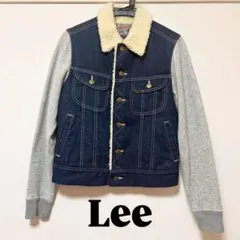 Lee ボア襟 デニムジャケット スウェット袖 Gジャン アウター レディース