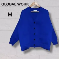 【GLOBAL WORK】リッチライトニットVネックカーディガン