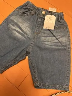 新品タグ付き　110cm DILASH デニムハーフパンツ