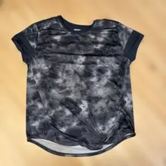 ブラック/グレー タイダイ ヨガウェア Lサイズ