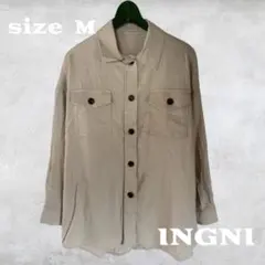 INGNI ベージュ 長袖シャツ Mサイズ